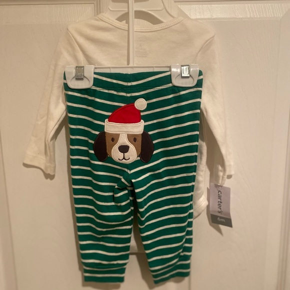 Carter’s Santa’s Little Helper 2 Piece Outfit, 6 months, Baby Christmas Outfit - Picture 6 of 12
